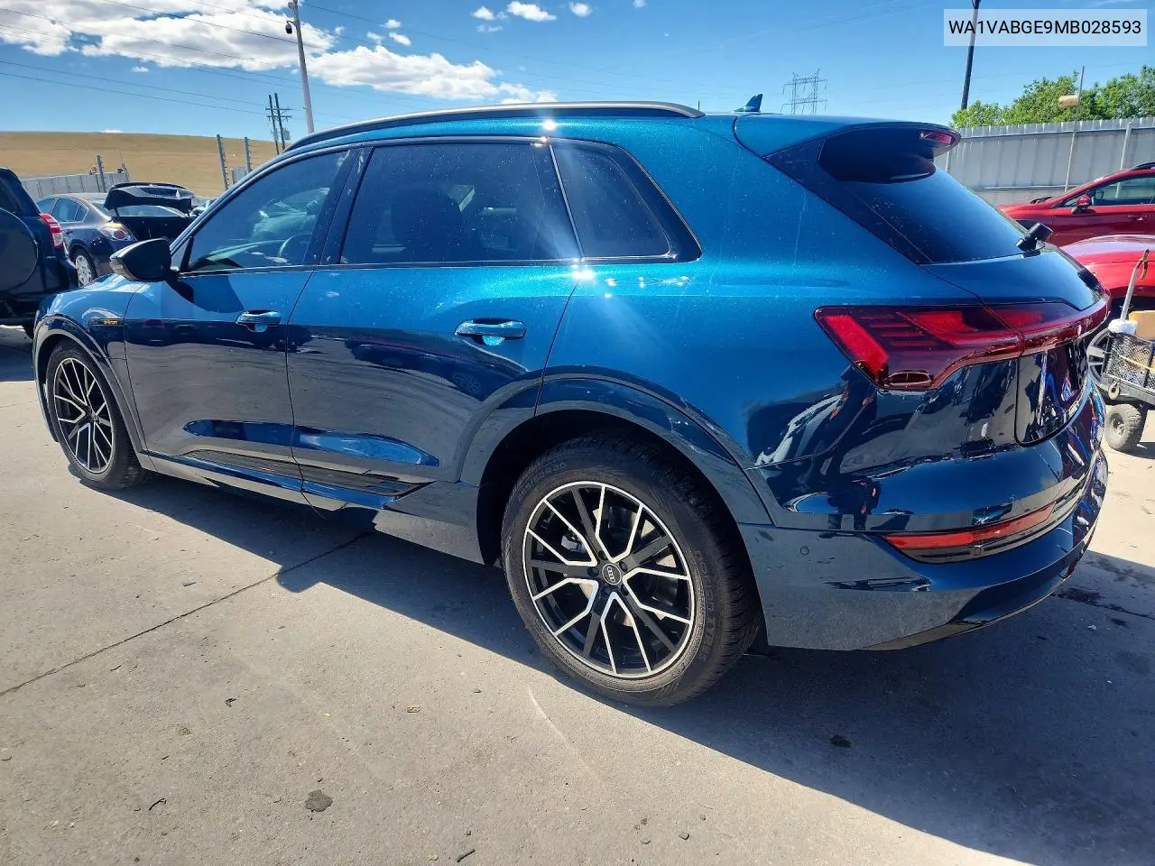 2021 Audi E-Tron Prestige VIN: WA1VABGE9MB028593 Lot: 50126086