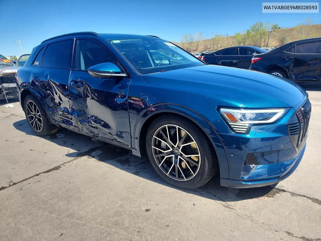 2021 Audi E-Tron Prestige VIN: WA1VABGE9MB028593 Lot: 50126086