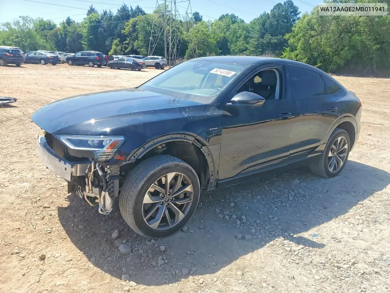 2021 Audi E-Tron Sportback Premium Plus VIN: WA12AAGE2MB011941 Lot: 50743556
