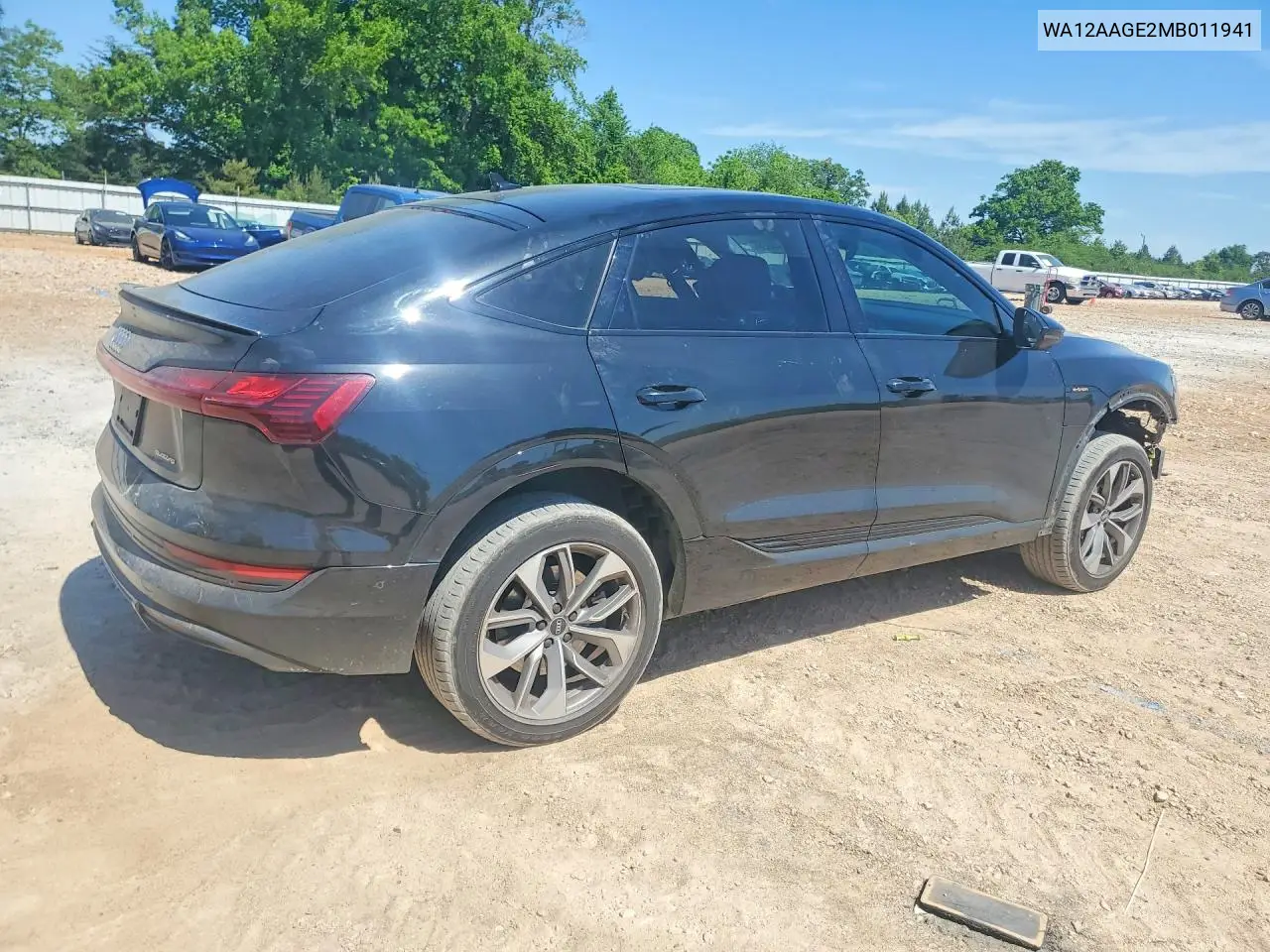 2021 Audi E-Tron Sportback Premium Plus VIN: WA12AAGE2MB011941 Lot: 50743556