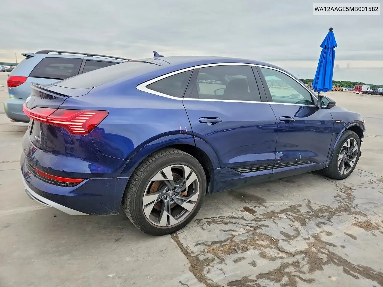 2021 Audi E-Tron Sportback Premium Plus VIN: WA12AAGE5MB001582 Lot: 52018686