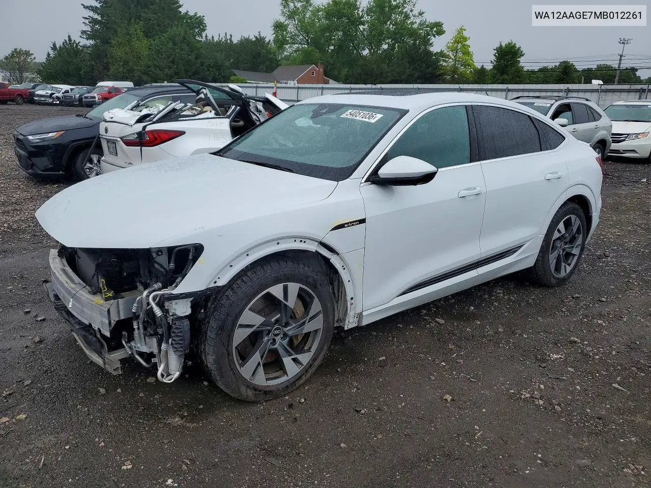 2021 Audi E-Tron Sportback Premium Plus VIN: WA12AAGE7MB012261 Lot: 54051036