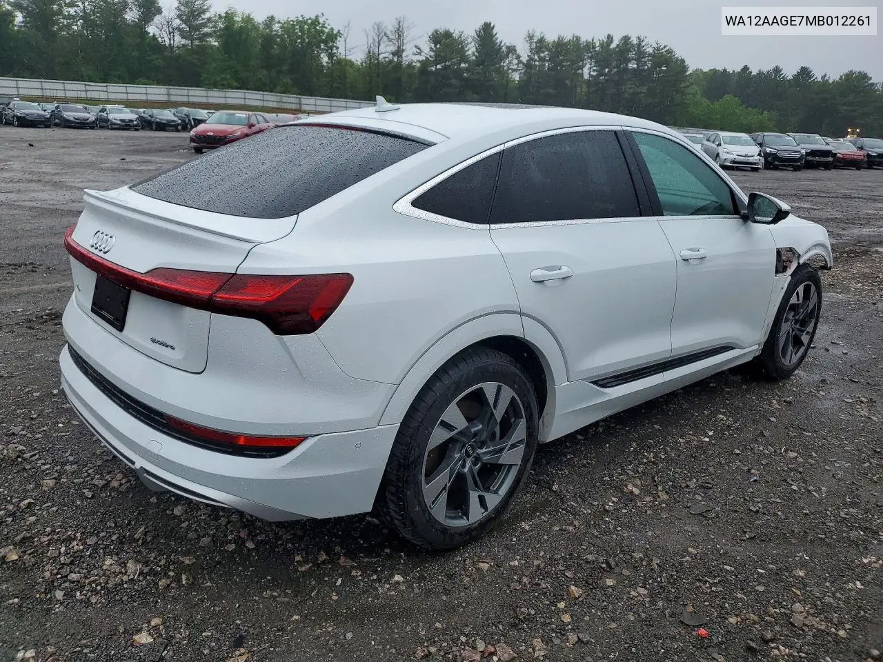2021 Audi E-Tron Sportback Premium Plus VIN: WA12AAGE7MB012261 Lot: 54051036
