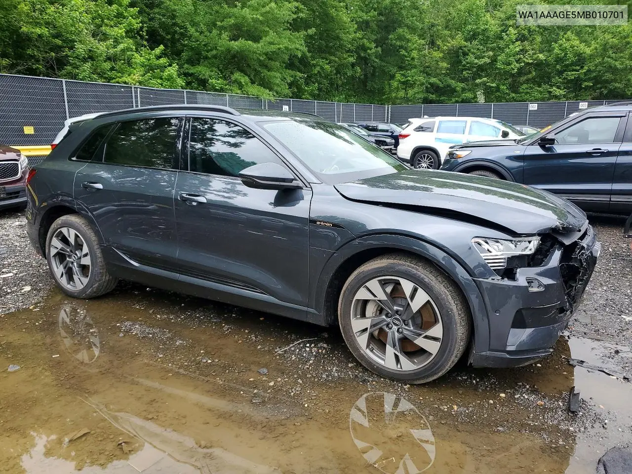 2021 Audi E-Tron Premium VIN: WA1AAAGE5MB010701 Lot: 55091346