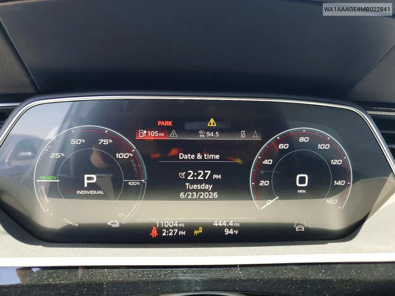 2021 Audi E-Tron Premium VIN: WA1AAAGE4MB022841 Lot: 58332186