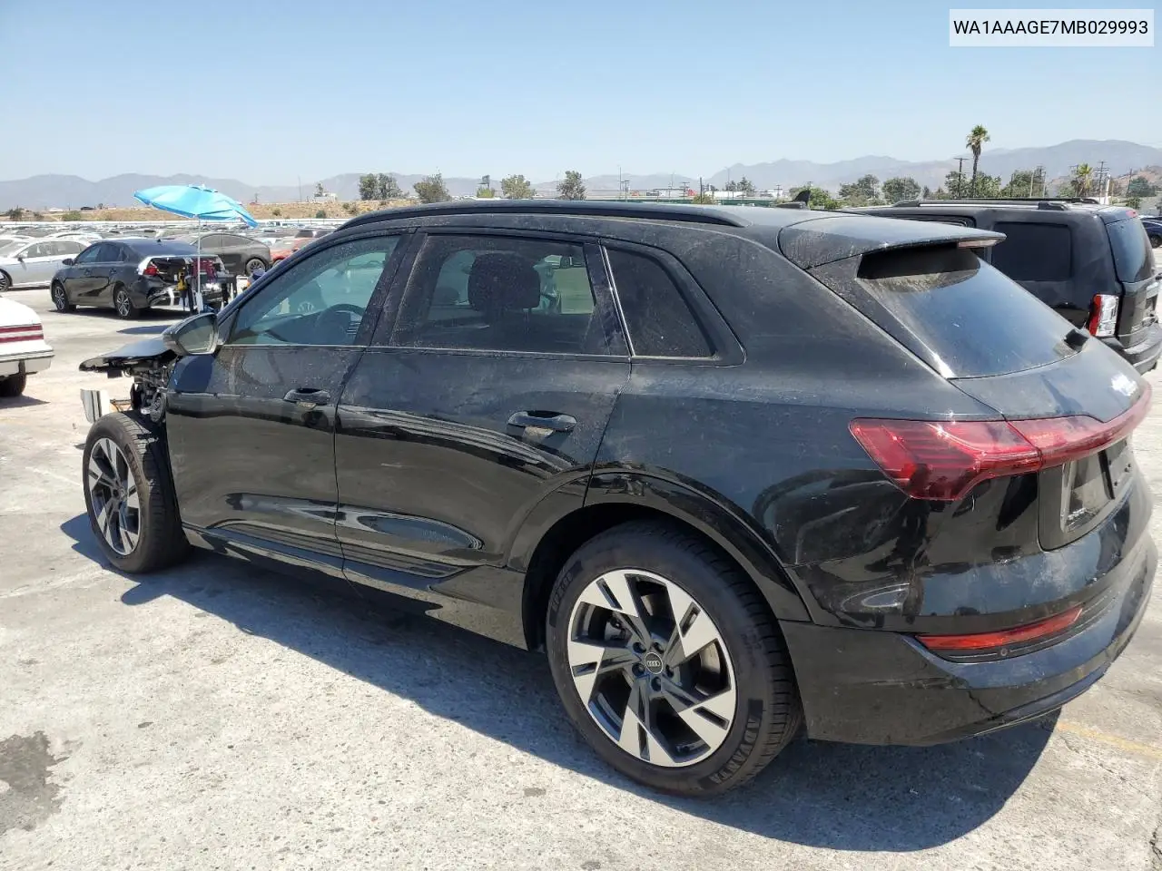 2021 Audi E-Tron Premium VIN: WA1AAAGE7MB029993 Lot: 58406585