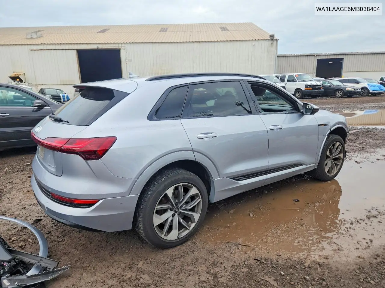2021 Audi E-Tron Premium Plus VIN: WA1LAAGE6MB038404 Lot: 58786906