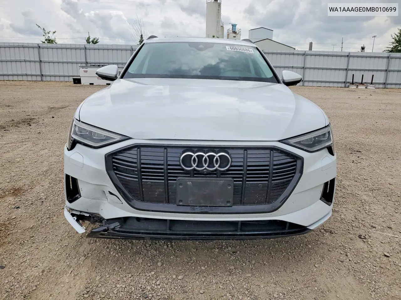 2021 Audi E-Tron Premium VIN: WA1AAAGE0MB010699 Lot: 60850886