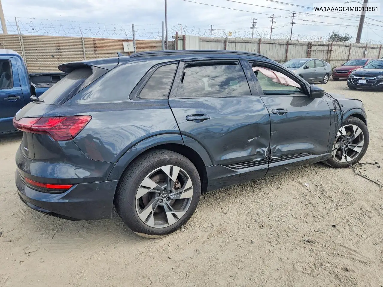 2021 Audi E-Tron Premium VIN: WA1AAAGE4MB013881 Lot: 60887826