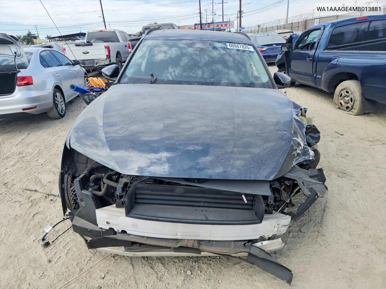 2021 Audi E-Tron Premium VIN: WA1AAAGE4MB013881 Lot: 60887826