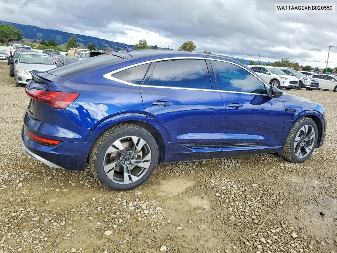 2022 Audi E-Tron Sportback Premium VIN: WA11AAGEXNB020559 Lot: 50621456