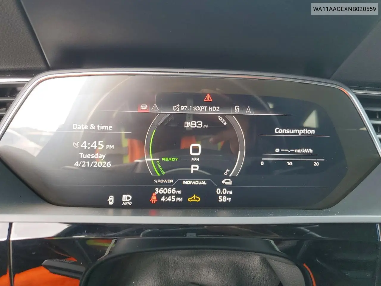 2022 Audi E-Tron Sportback Premium VIN: WA11AAGEXNB020559 Lot: 50621456