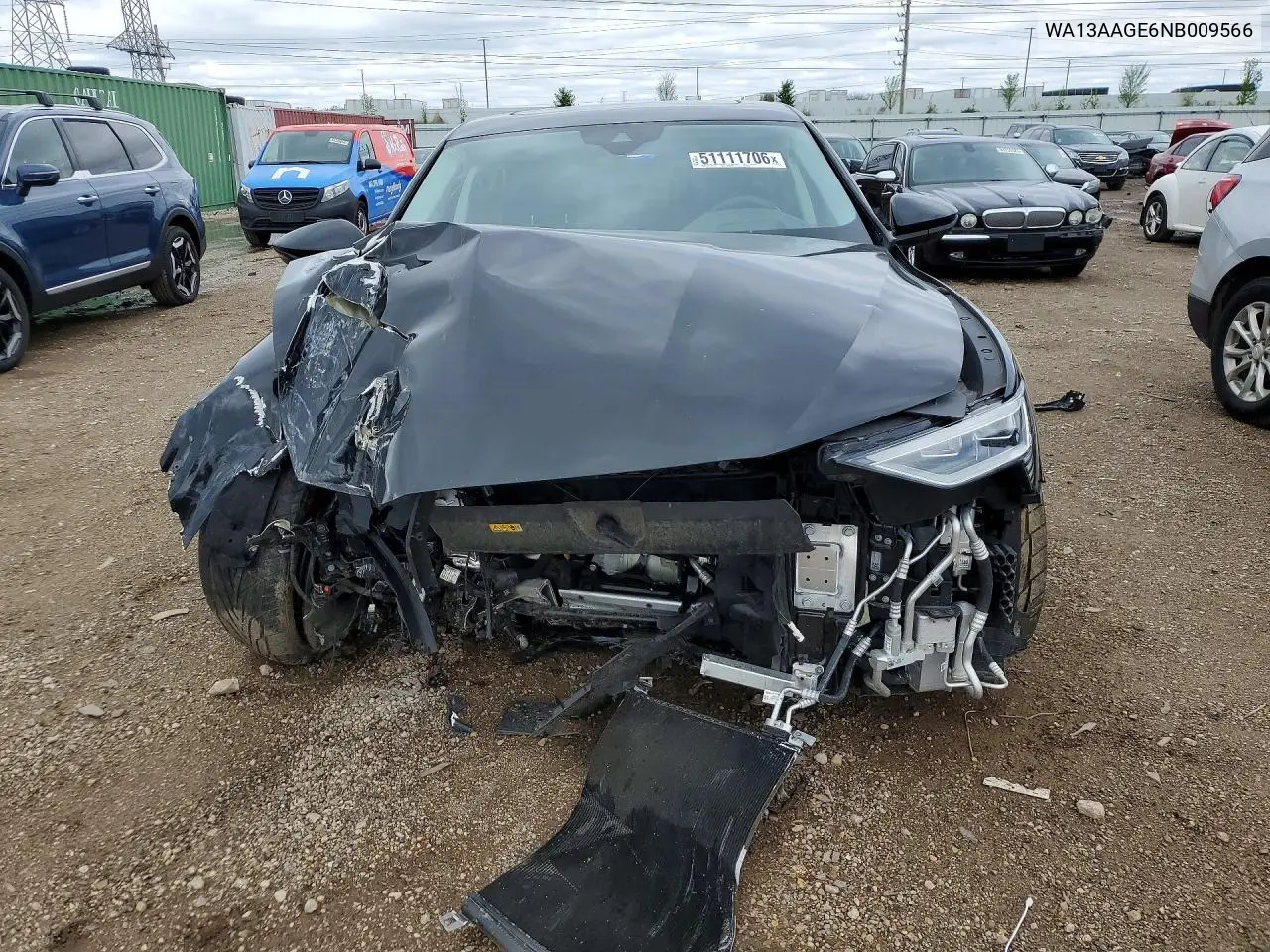 2022 Audi E-Tron Sportback Prestige VIN: WA13AAGE6NB009566 Lot: 51111706
