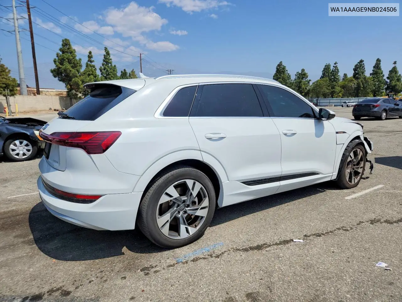 2022 Audi E-Tron Premium VIN: WA1AAAGE9NB024506 Lot: 51901576