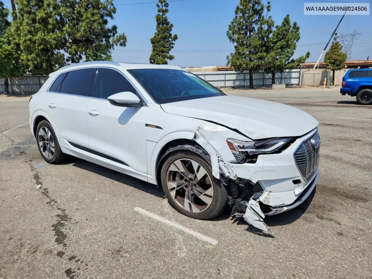 2022 Audi E-Tron Premium VIN: WA1AAAGE9NB024506 Lot: 51901576