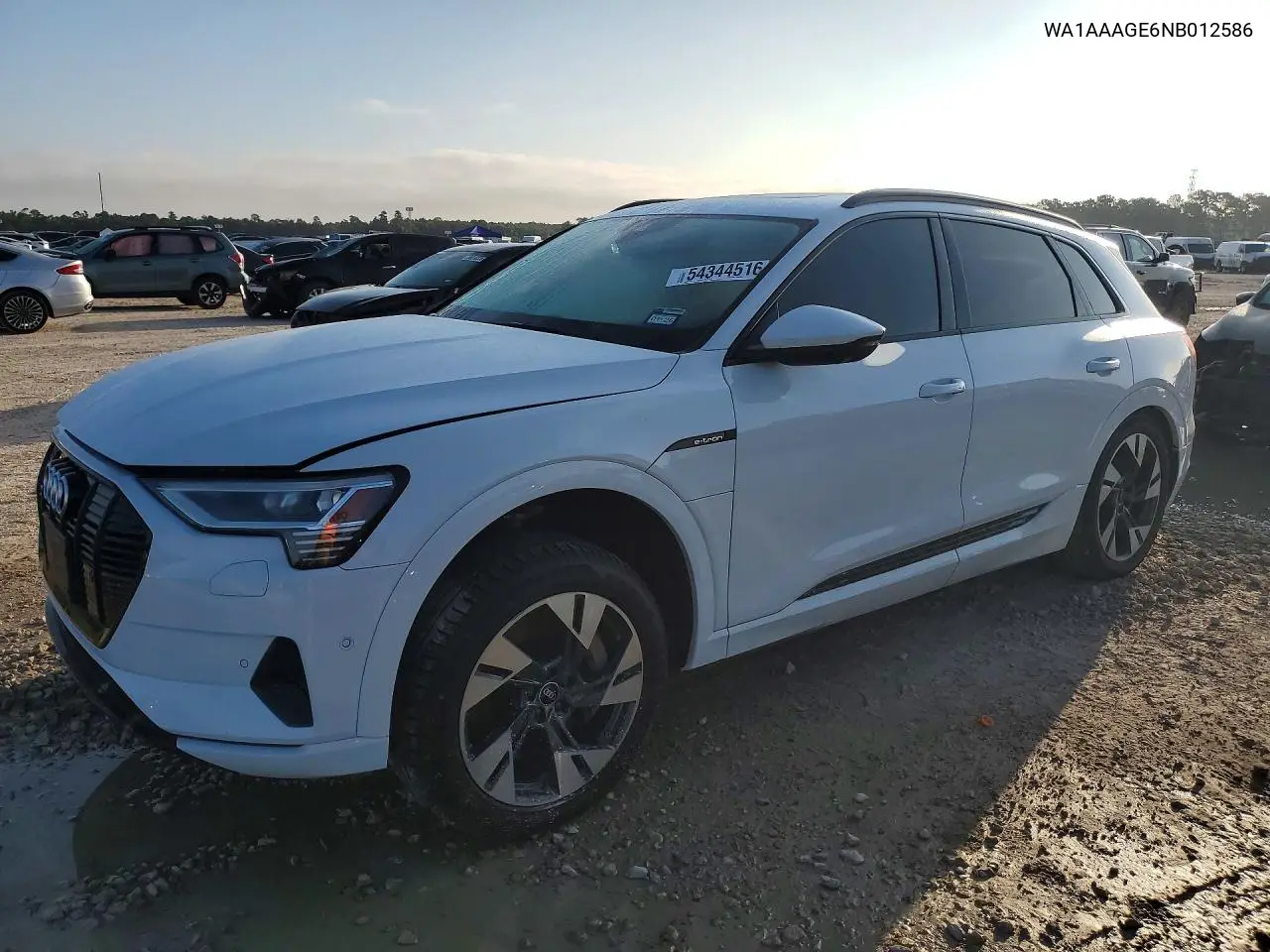 2022 Audi E-Tron Premium VIN: WA1AAAGE6NB012586 Lot: 54344516