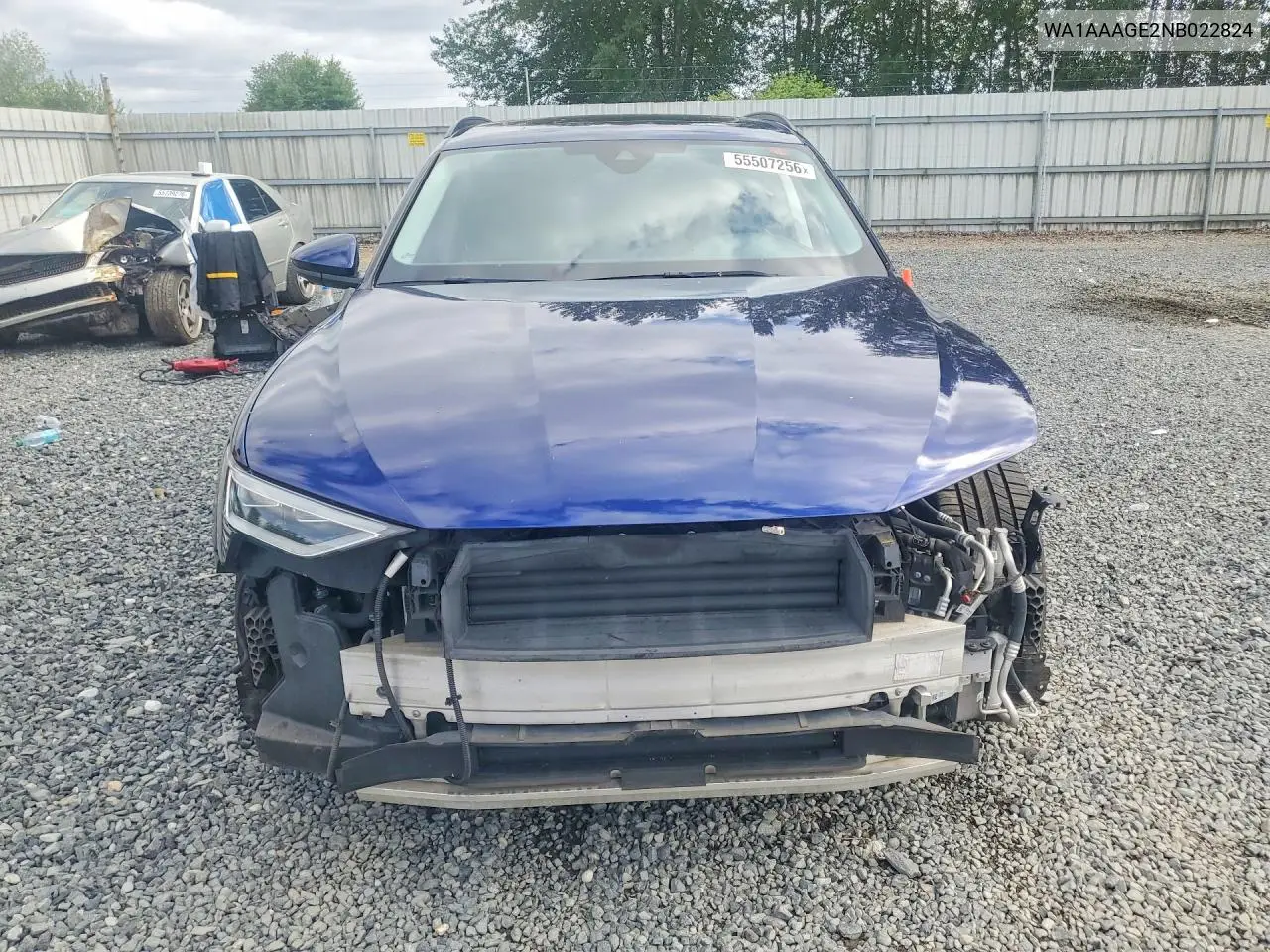 2022 Audi E-Tron Premium VIN: WA1AAAGE2NB022824 Lot: 55507256