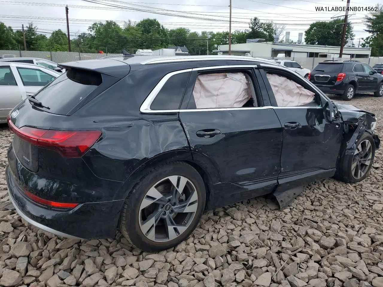 2022 Audi E-Tron Premium Plus VIN: WA1LABGE4NB014562 Lot: 56513026