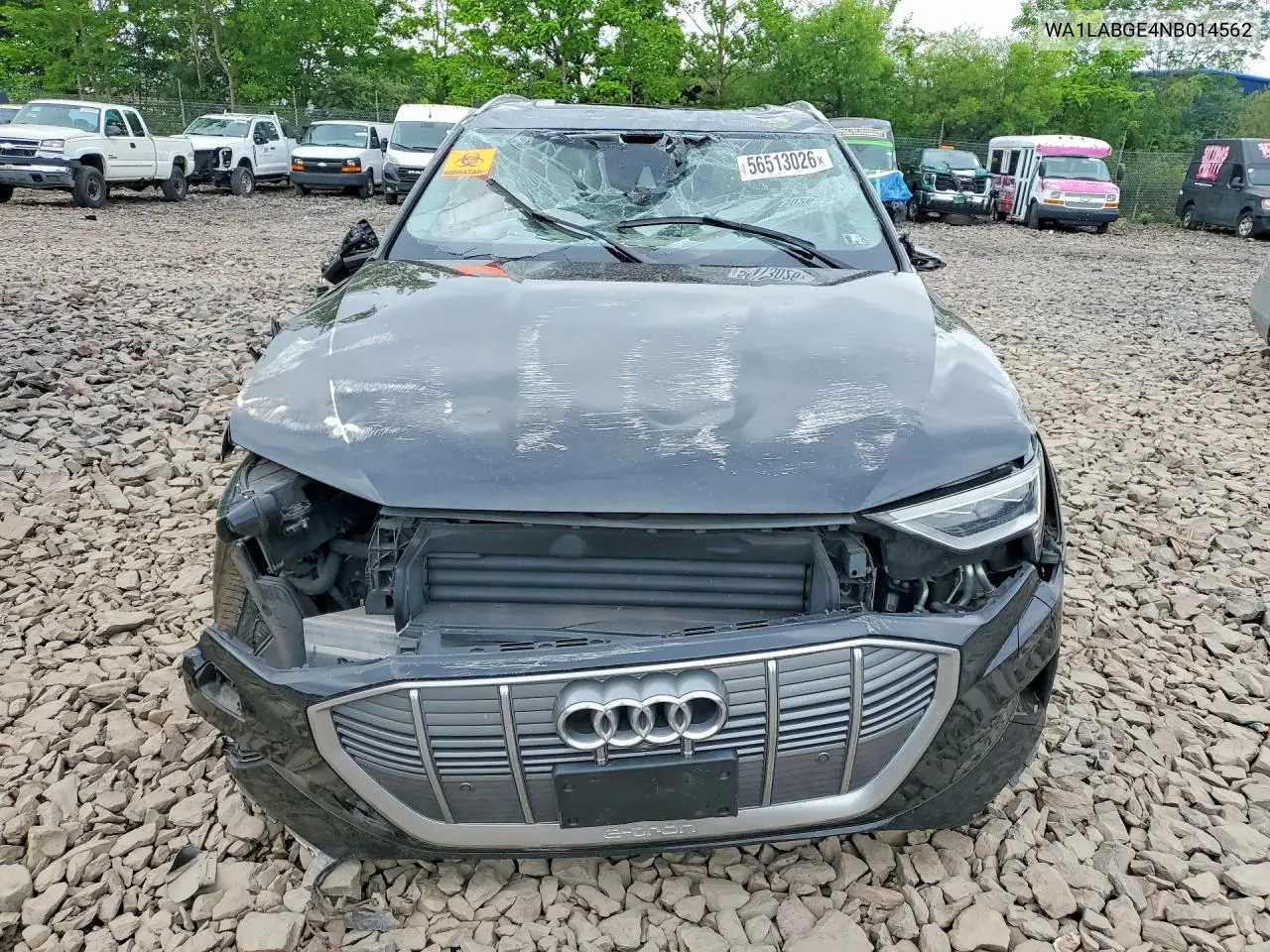 2022 Audi E-Tron Premium Plus VIN: WA1LABGE4NB014562 Lot: 56513026