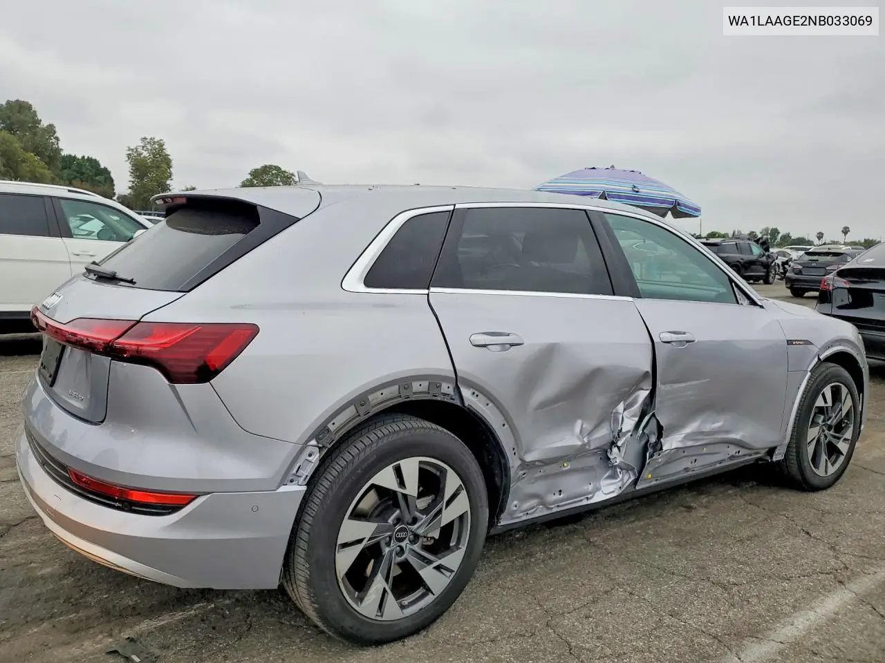 2022 Audi E-Tron Premium Plus VIN: WA1LAAGE2NB033069 Lot: 57220616