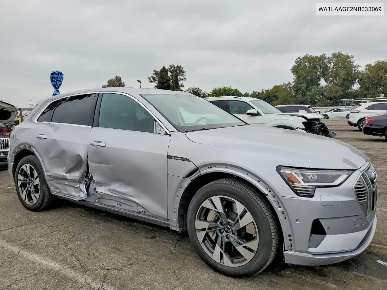 2022 Audi E-Tron Premium Plus VIN: WA1LAAGE2NB033069 Lot: 57220616
