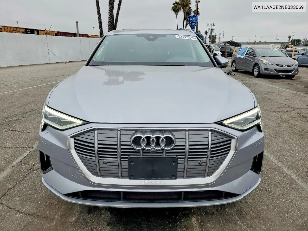 2022 Audi E-Tron Premium Plus VIN: WA1LAAGE2NB033069 Lot: 57220616