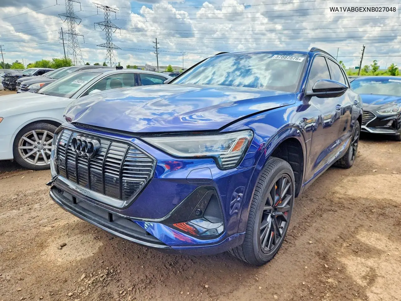 2022 Audi E-Tron Chronos VIN: WA1VABGEXNB027048 Lot: 57887576
