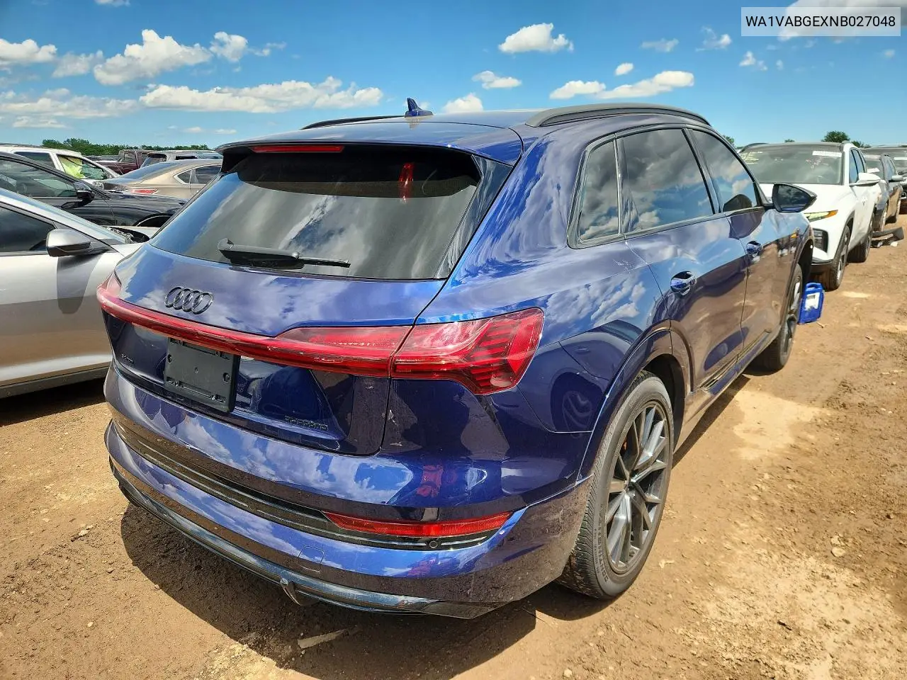 2022 Audi E-Tron Chronos VIN: WA1VABGEXNB027048 Lot: 57887576
