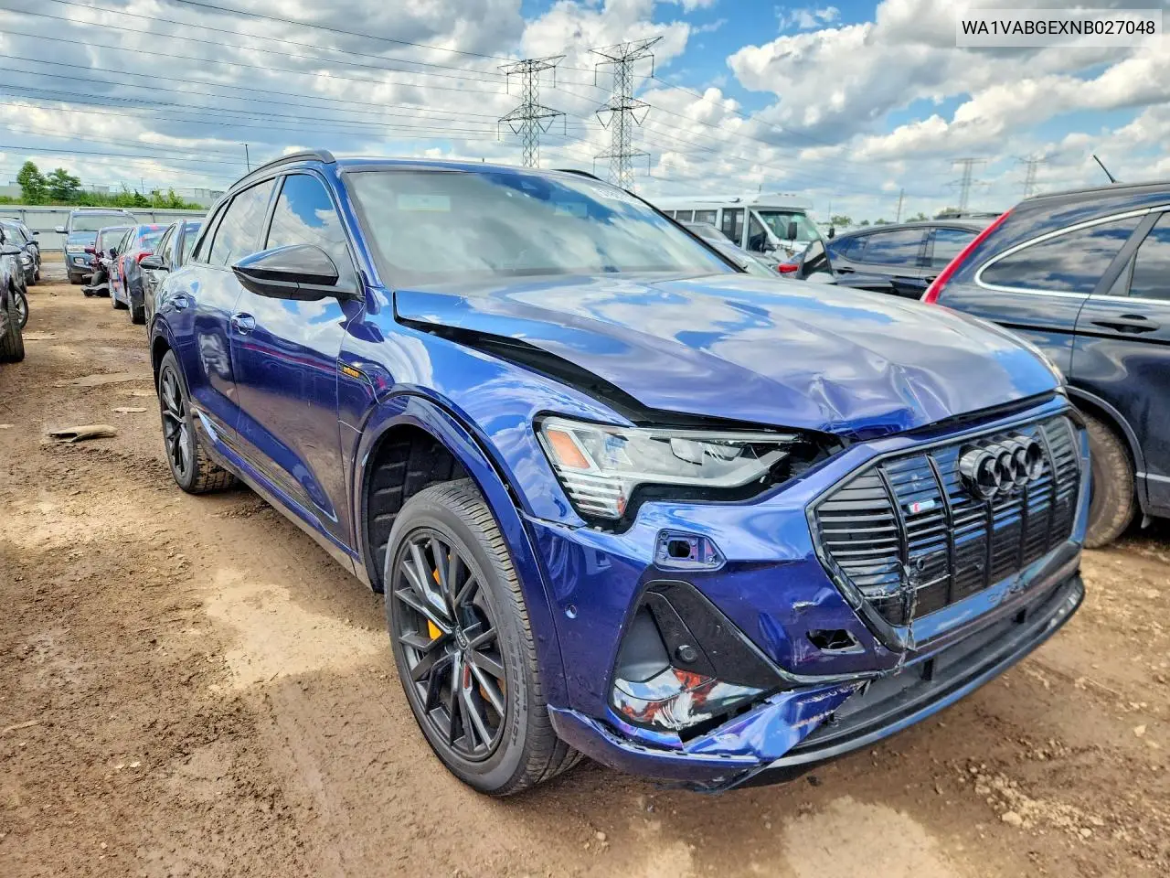 2022 Audi E-Tron Chronos VIN: WA1VABGEXNB027048 Lot: 57887576