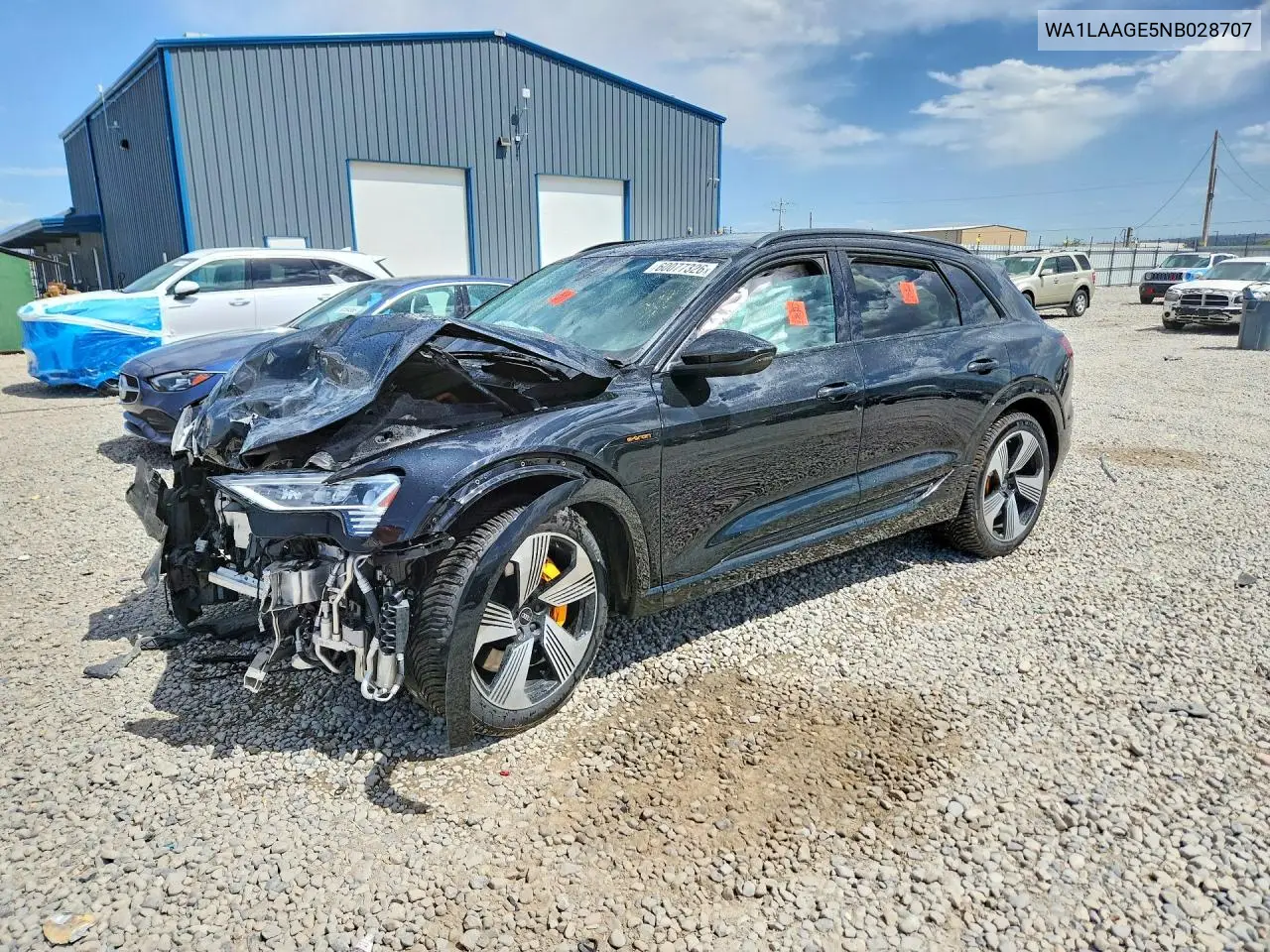 2022 Audi E-Tron Premium Plus VIN: WA1LAAGE5NB028707 Lot: 60077326