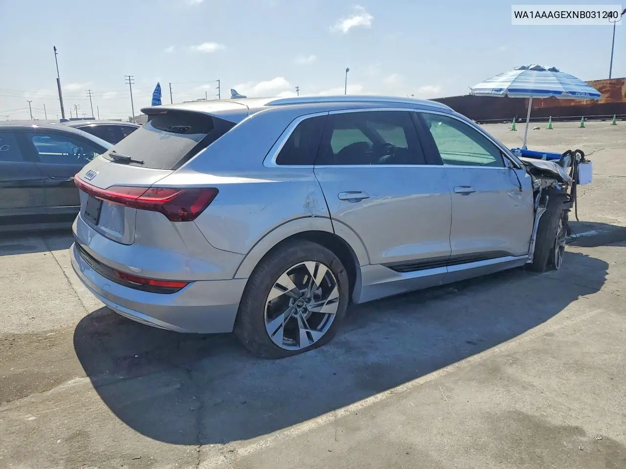 2022 Audi E-Tron Premium VIN: WA1AAAGEXNB031240 Lot: 60802876