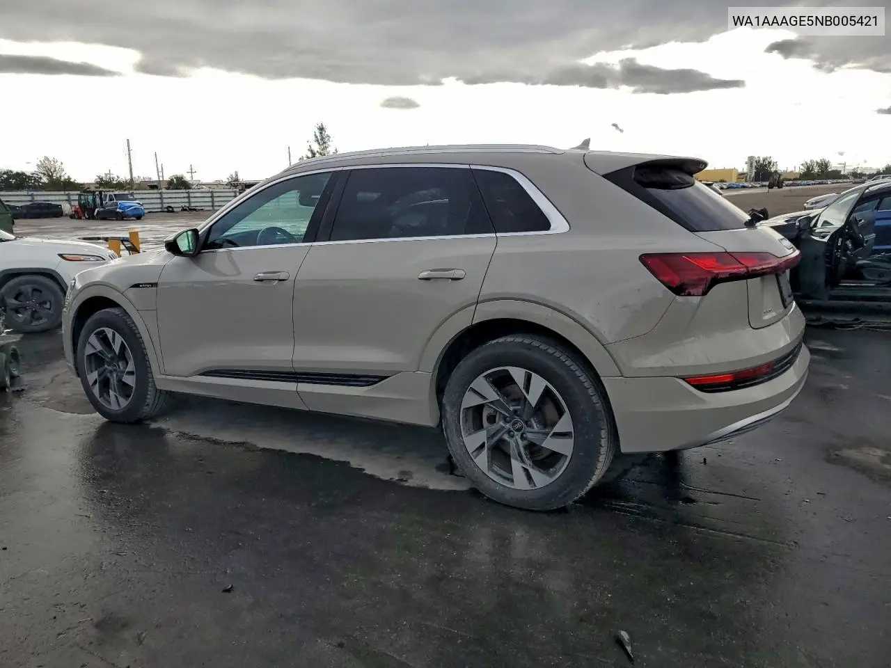 2022 Audi E-Tron Premium VIN: WA1AAAGE5NB005421 Lot: 97132985