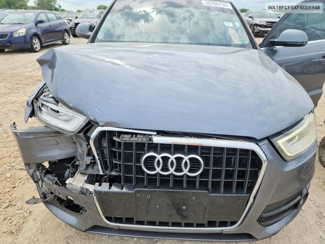 2015 Audi Q3 Premium Plus VIN: WA1BFCFSXFR005948 Lot: 58206736