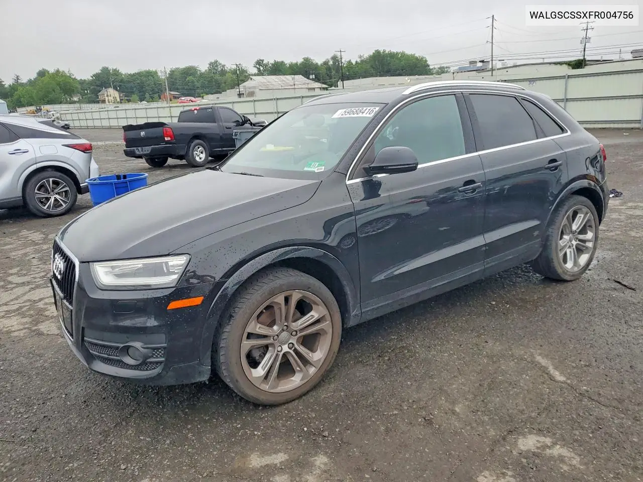 2015 Audi Q3 VIN: WA1GFCFSXFR004756 Lot: 59688416