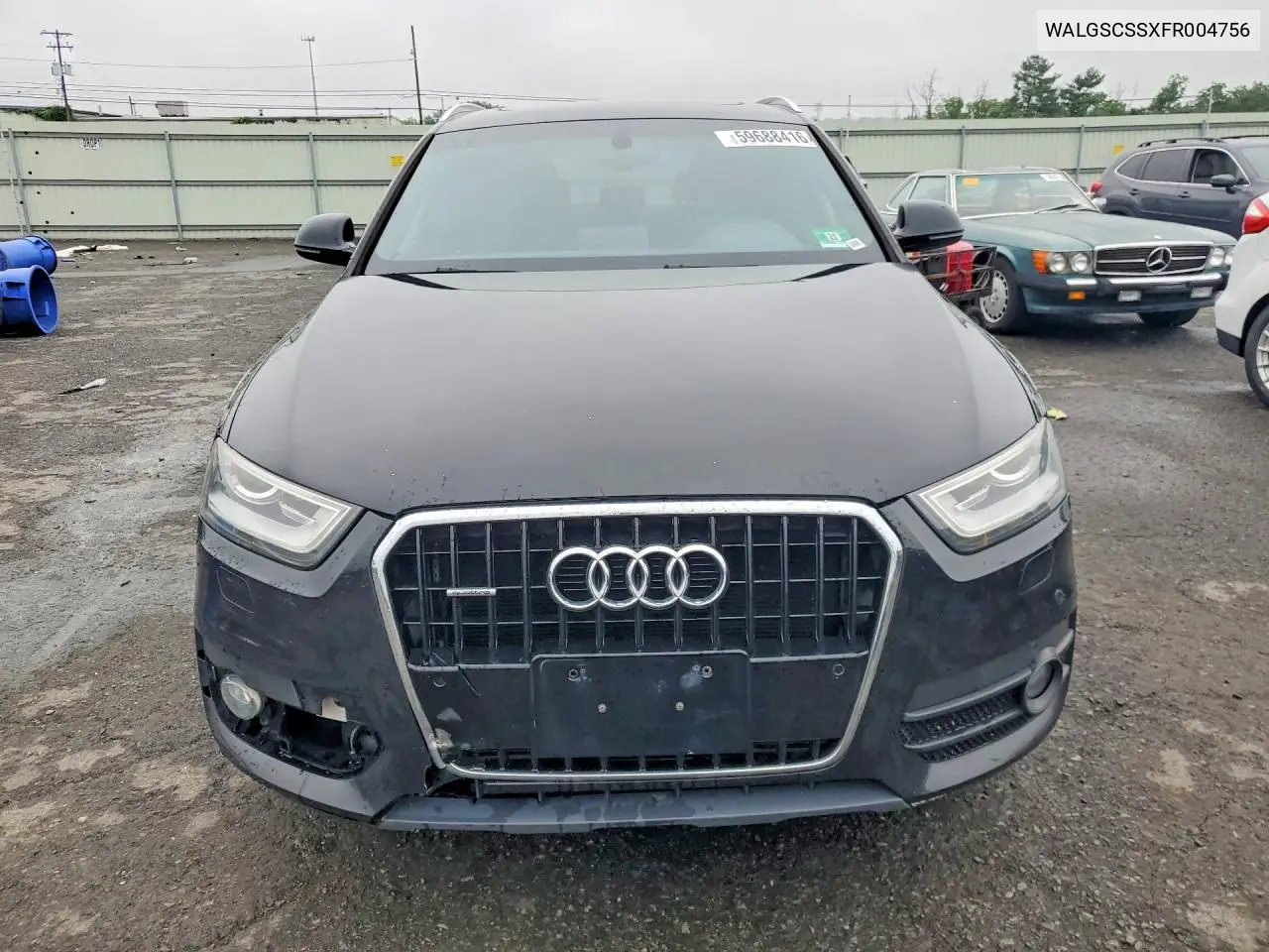 2015 Audi Q3 VIN: WA1GFCFSXFR004756 Lot: 59688416