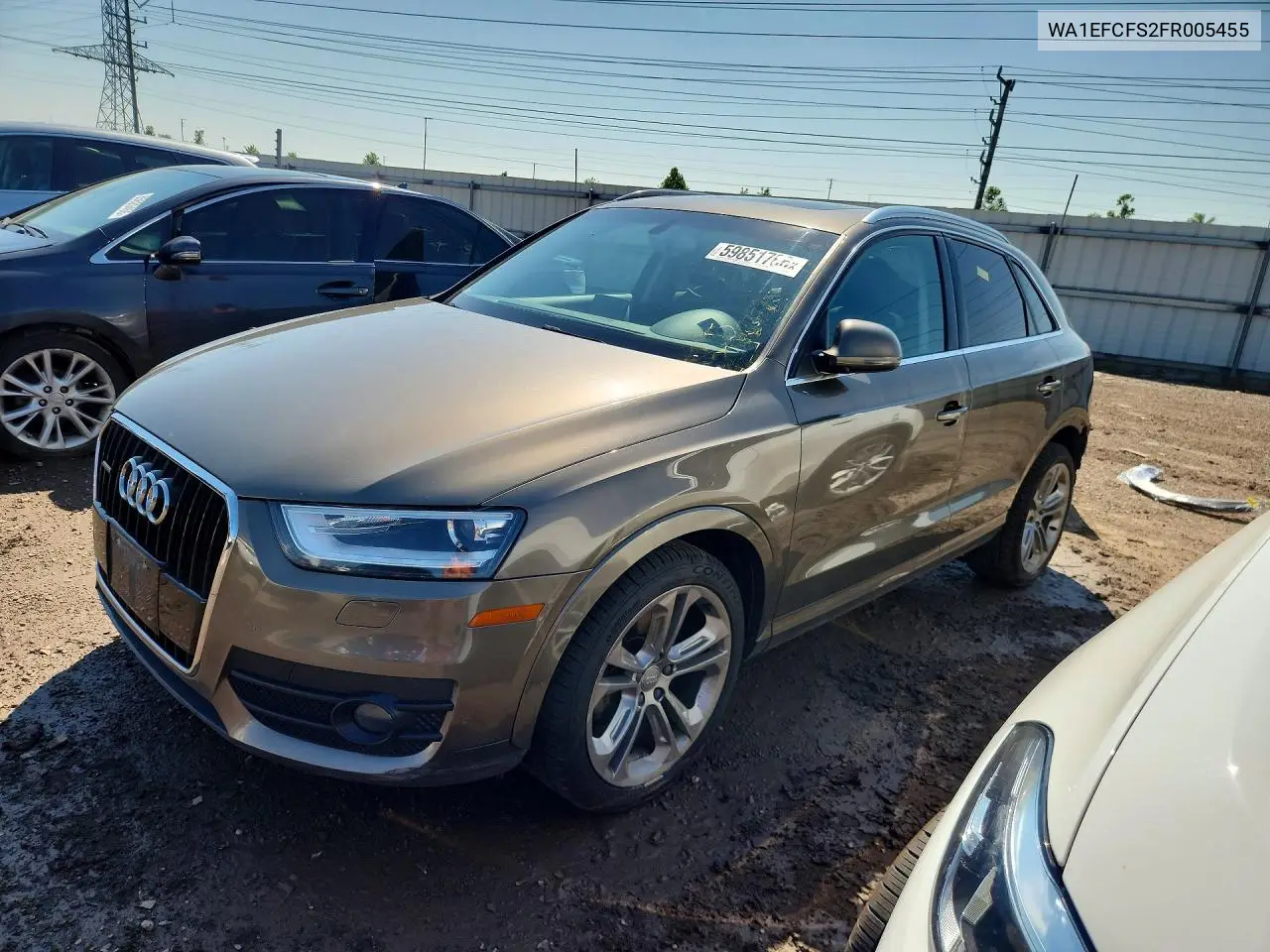 2015 Audi Q3 Premium Plus VIN: WA1EFCFS2FR005455 Lot: 59851766