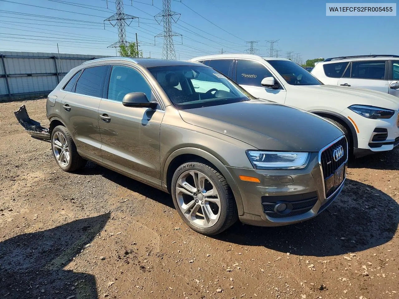 2015 Audi Q3 Premium Plus VIN: WA1EFCFS2FR005455 Lot: 59851766