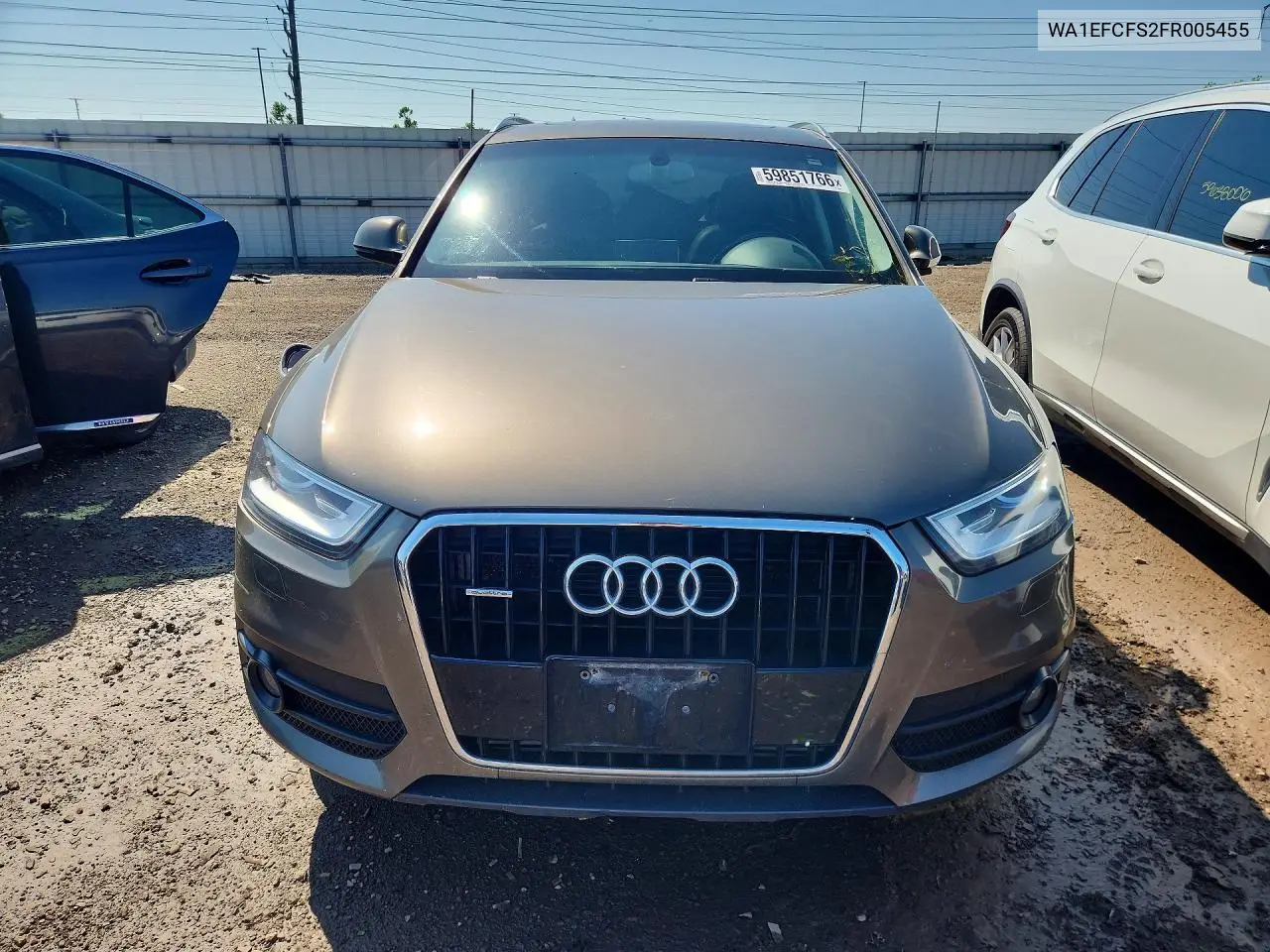 2015 Audi Q3 Premium Plus VIN: WA1EFCFS2FR005455 Lot: 59851766