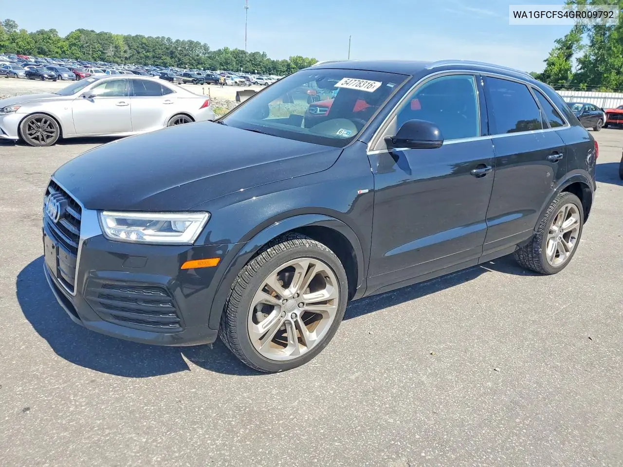2016 Audi Q3 Prestige VIN: WA1GFCFS4GR009792 Lot: 54778316