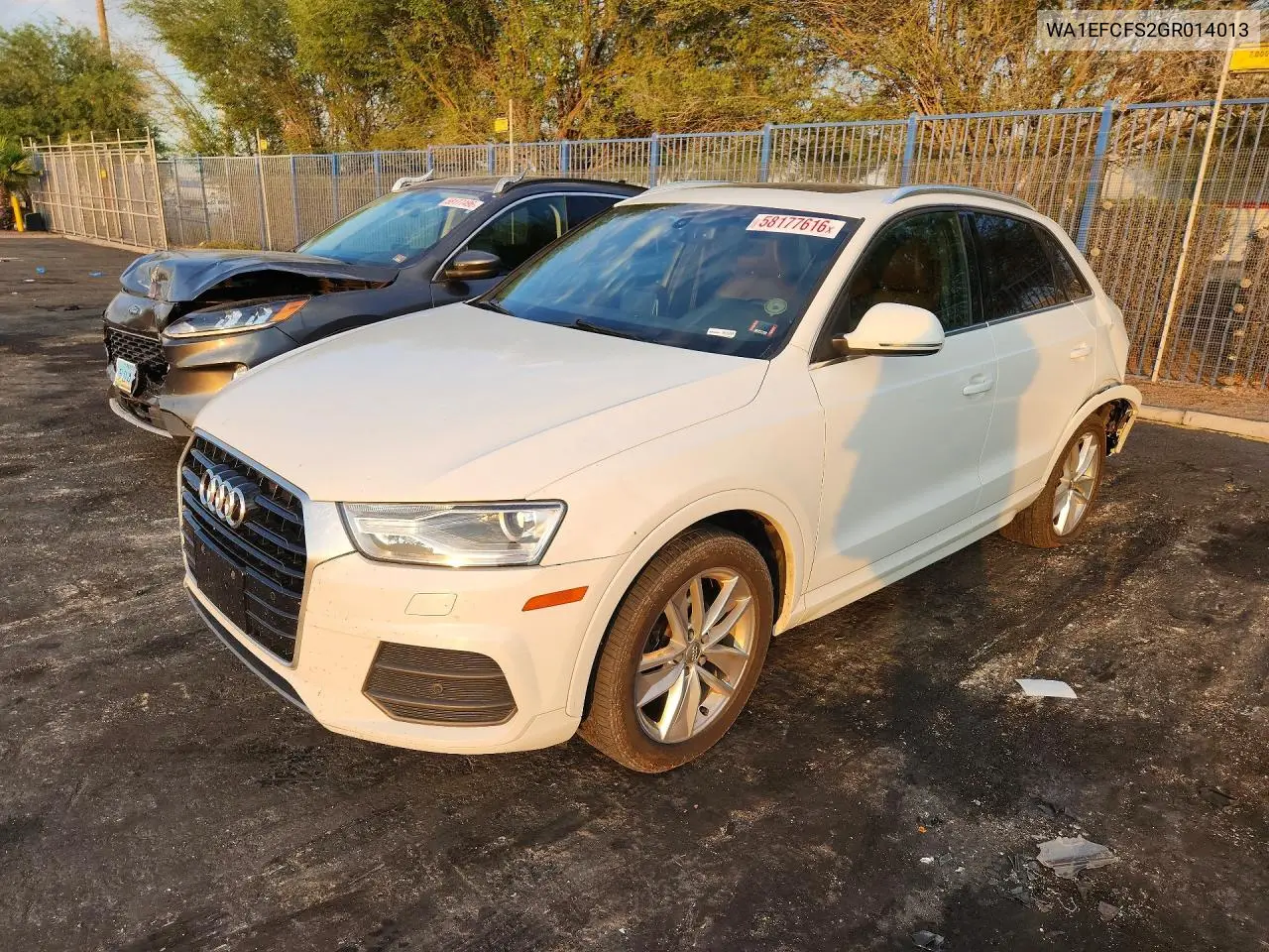 2016 Audi Q3 Premium Plus VIN: WA1EFCFS2GR014013 Lot: 58177616
