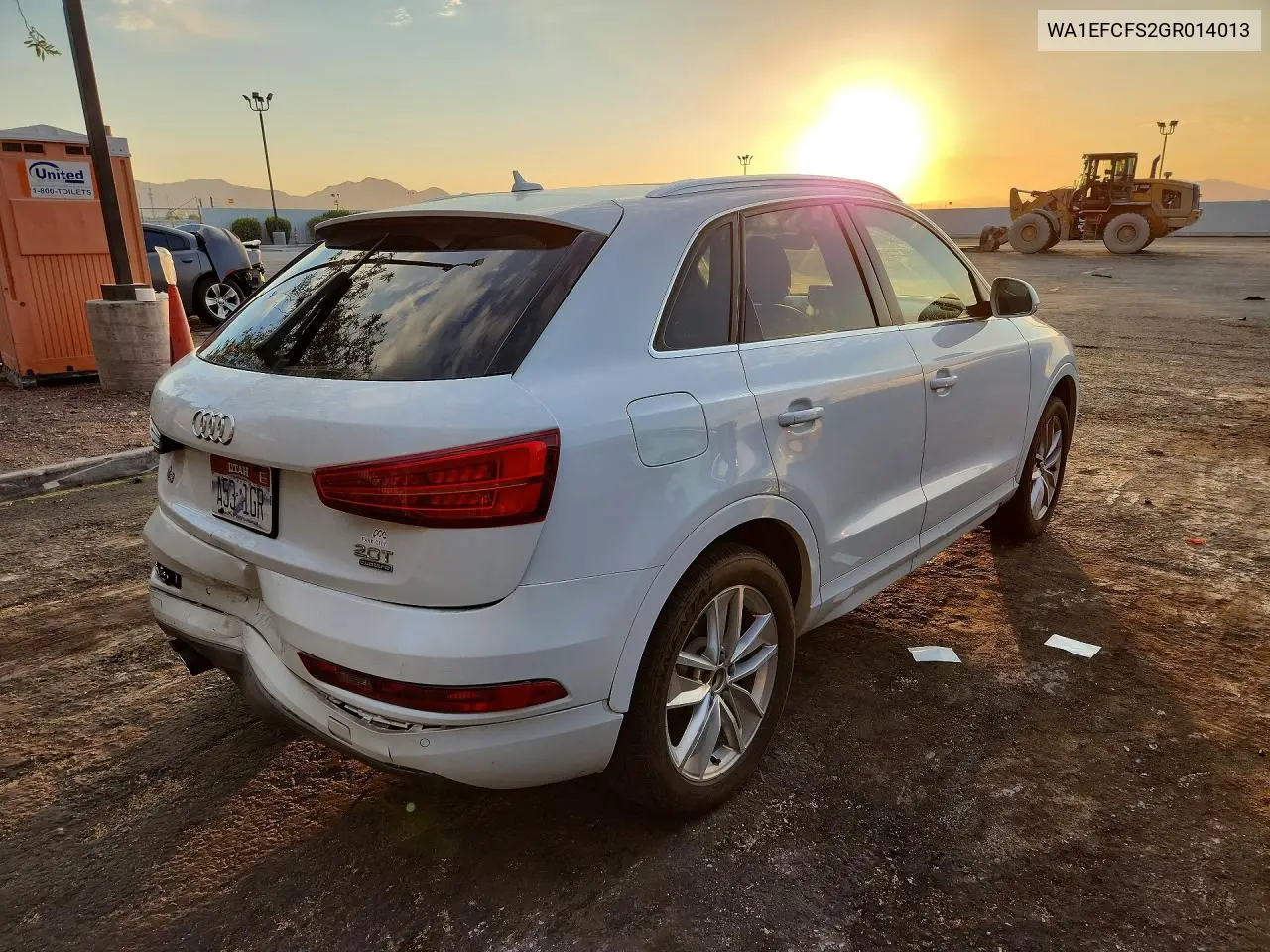 2016 Audi Q3 Premium Plus VIN: WA1EFCFS2GR014013 Lot: 58177616