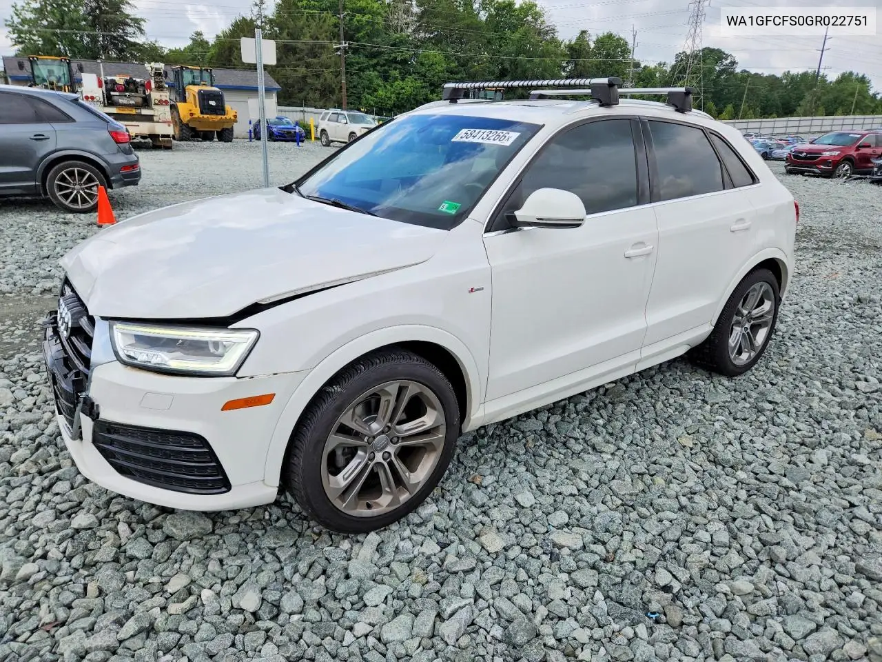 2016 Audi Q3 Prestige VIN: WA1GFCFS0GR022751 Lot: 58413266
