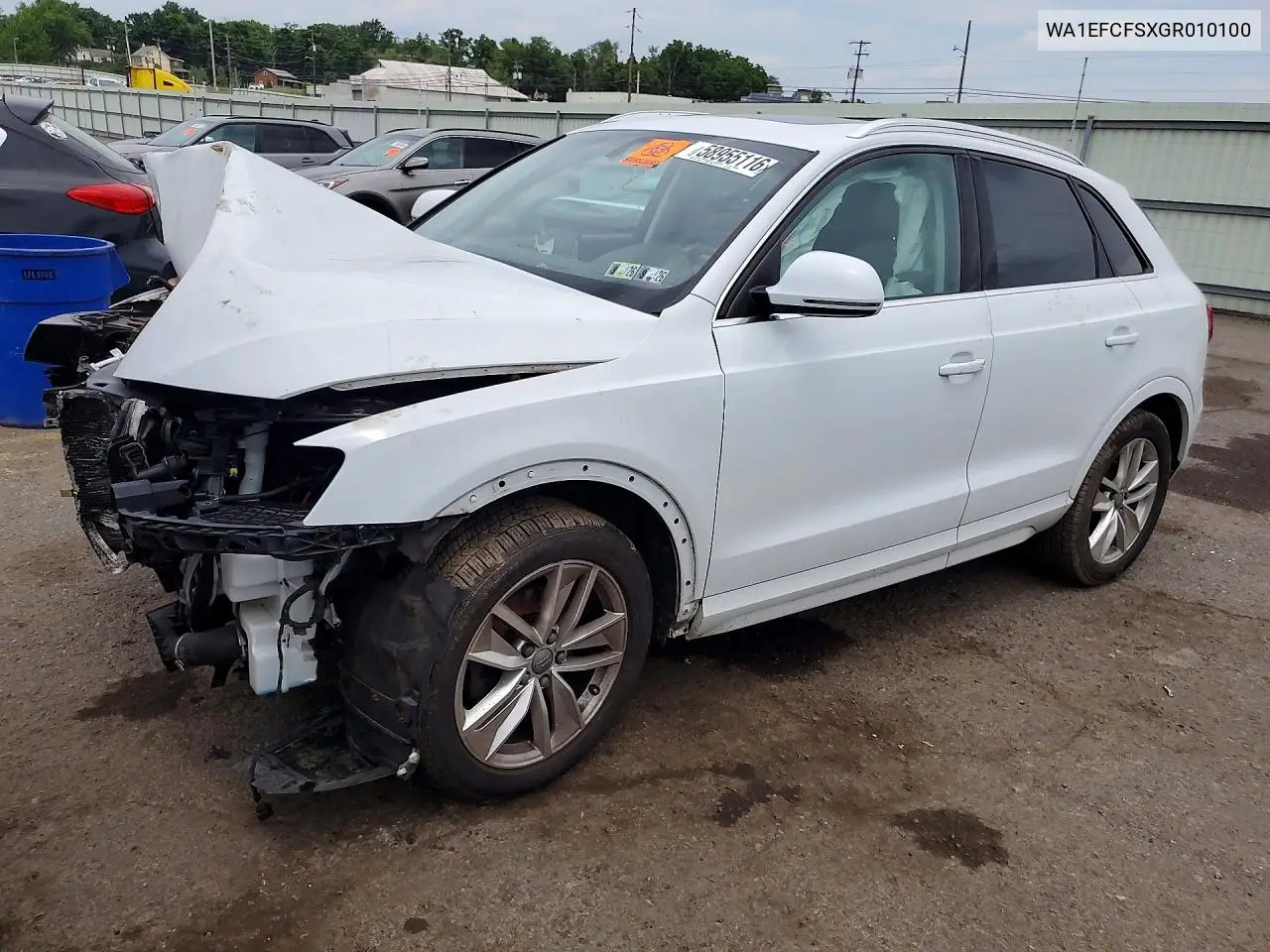 2016 Audi Q3 Premium Plus VIN: WA1EFCFSXGR010100 Lot: 58955116