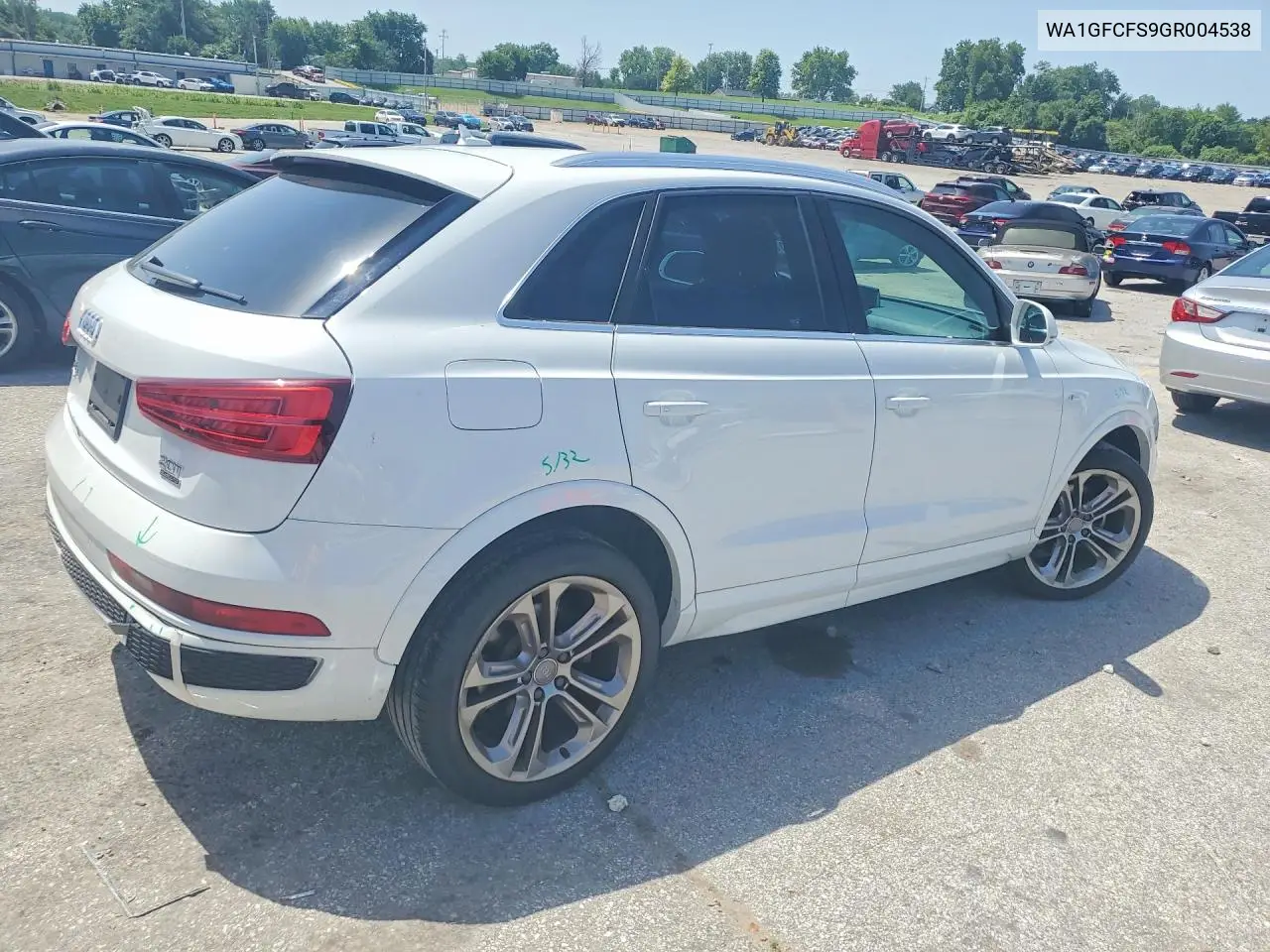 2016 Audi Q3 Prestige VIN: WA1GFCFS9GR004538 Lot: 59070396