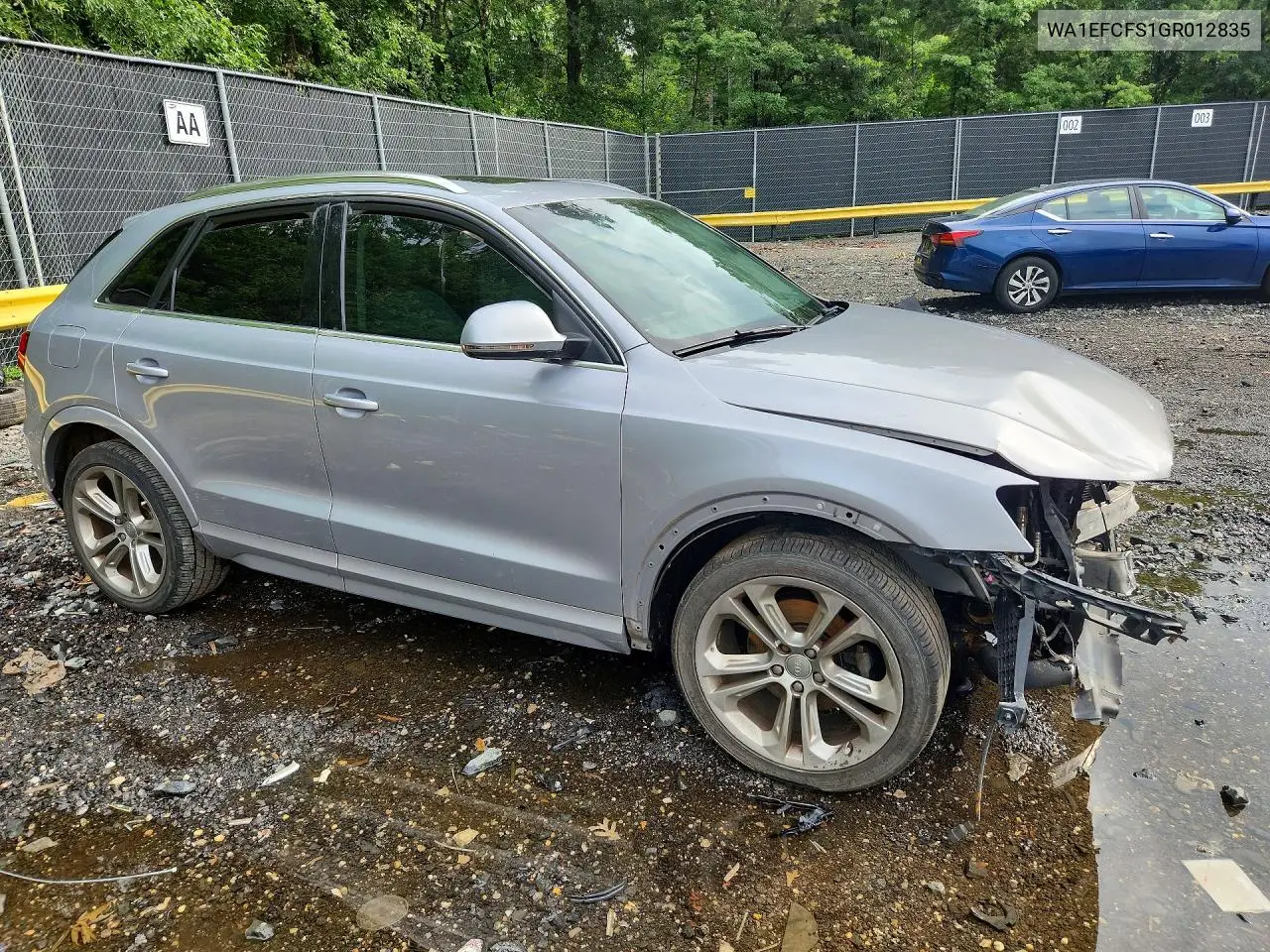 2016 Audi Q3 Premium Plus VIN: WA1EFCFS1GR012835 Lot: 59082776