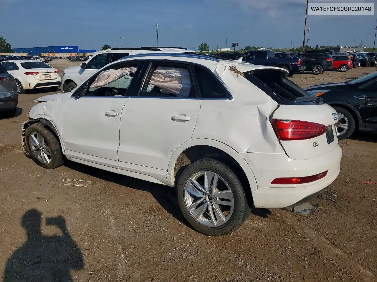 2016 Audi Q3 Premium Plus VIN: WA1EFCFS0GR020148 Lot: 60421726