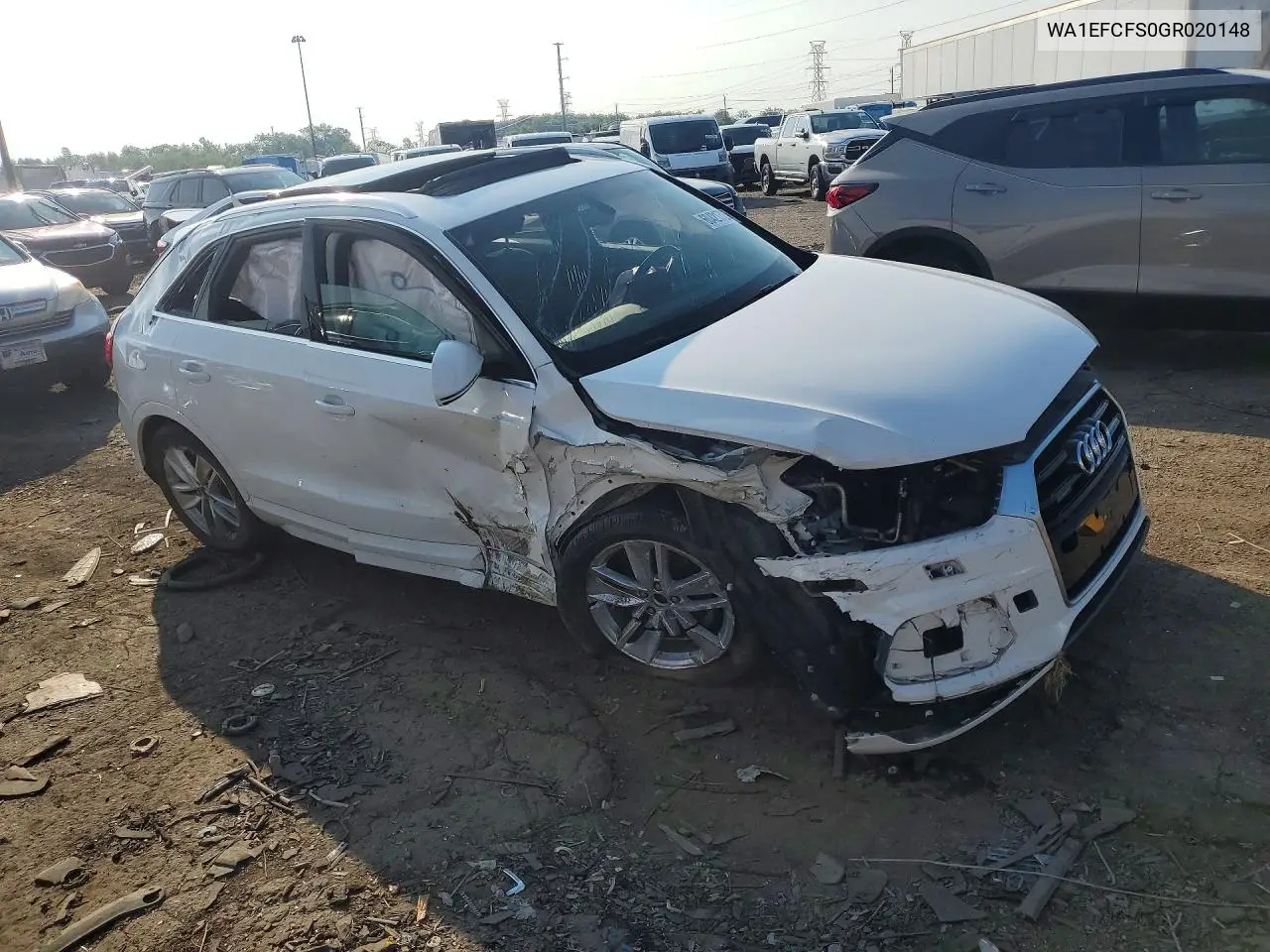 2016 Audi Q3 Premium Plus VIN: WA1EFCFS0GR020148 Lot: 60421726