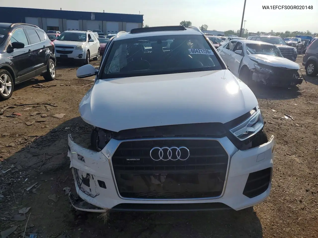 2016 Audi Q3 Premium Plus VIN: WA1EFCFS0GR020148 Lot: 60421726
