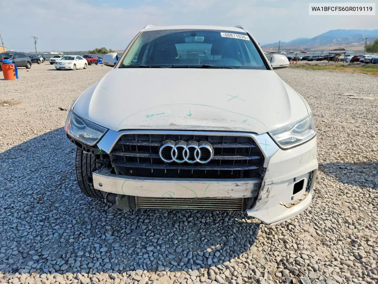 2016 Audi Q3 Premium Plus VIN: WA1BFCFS6GR019119 Lot: 60811036