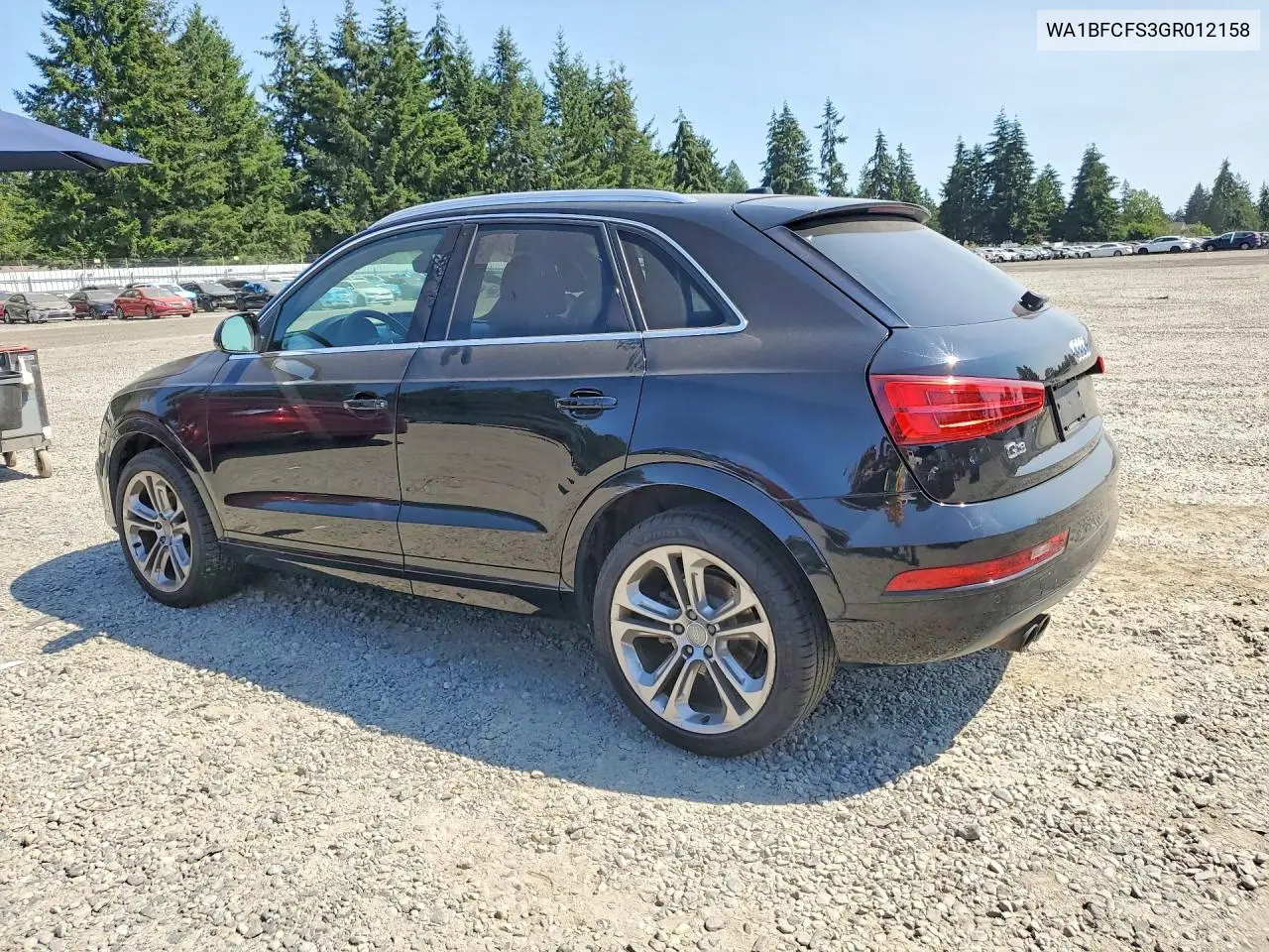 2016 Audi Q3 Premium Plus VIN: WA1BFCFS3GR012158 Lot: 61017096